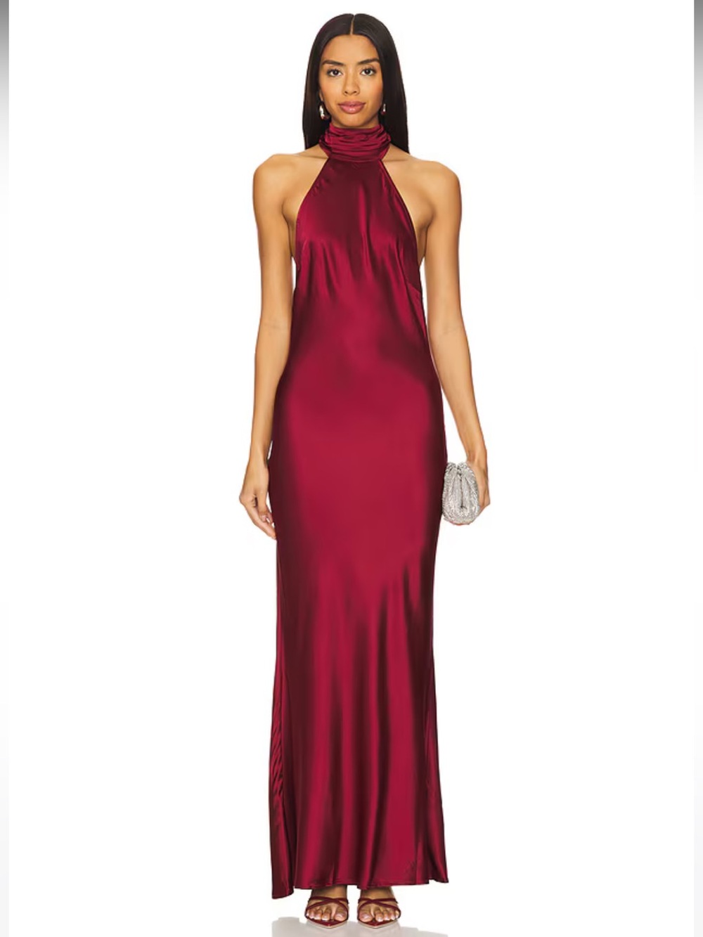 NWT! House of Harlow 1960 x REVOLVE Astra Gown in Burgundy